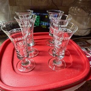 Jagermeister Tulip 2 CL shot glasses lot of 6 vintage